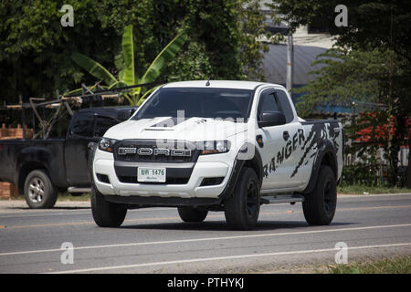 Chiangmai, Thailand - 17. September 2018: Private Pickup Auto, Ford Ranger. Auf der straße Nr. 1001, 8 km von Chiang Mai City. Stockfoto