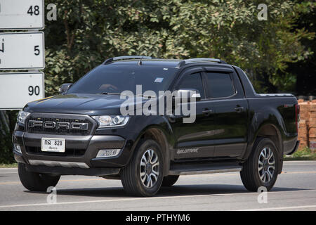 Chiangmai, Thailand - 17. September 2018: Private Pickup Auto, Ford Ranger. Auf der straße Nr. 1001, 8 km von Chiang Mai City. Stockfoto