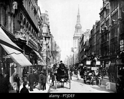 Cheapside, London Anfang der 1900er Jahre Stockfoto