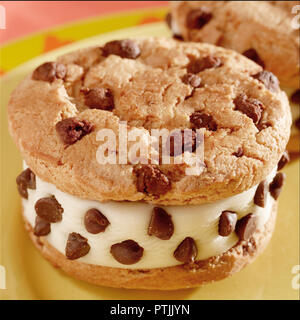 Hausgemachte Chipwich Stockfoto