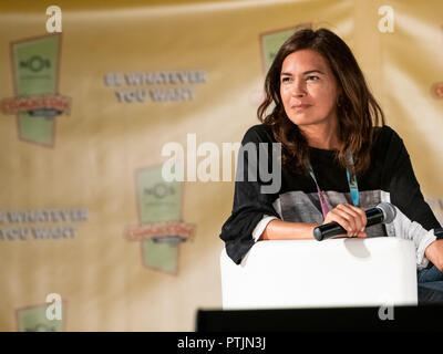 Von olum' Film Präsentation mit Cast und Crew bei der Comic Con Portugal Tag 3 Mit: Ana Ludmilla Wo: Alges, Portugal Wann: 08 Sep 2018 Credit: Rui M Leal/WENN.com Stockfoto