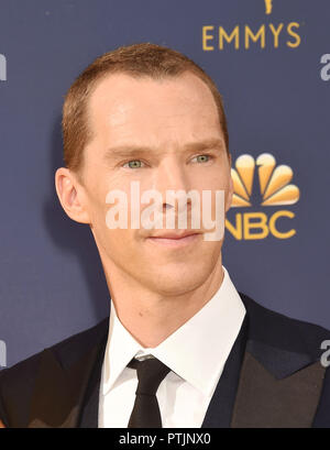 BENEDICT CUMBERBATCH Englisch film Schauspieler am 70 Emmy Awards bei Microsoft Theater am 17. September 2018 in Los Angeles, Kalifornien. Foto: Jeffrey Mayer Stockfoto