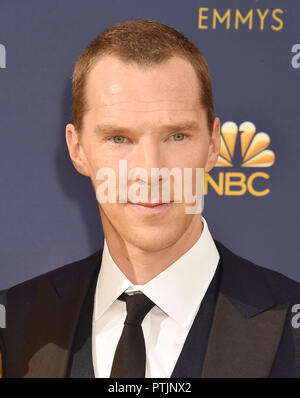 BENEDICT CUMBERBATCH Englisch film Schauspieler am 70 Emmy Awards bei Microsoft Theater am 17. September 2018 in Los Angeles, Kalifornien. Foto: Jeffrey Mayer Stockfoto