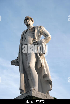 Statue von Sir Robert Peel, der ehemalige Premierminister und Gründer der Metropolitan Police Force, Montrose, Angus, Schottland. Stockfoto