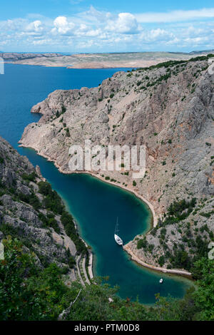 Zavratnica Bucht, Prirode Velebit Nationalpark, Kanfanar, Istrien, Dalmatien, Kroatien Stockfoto
