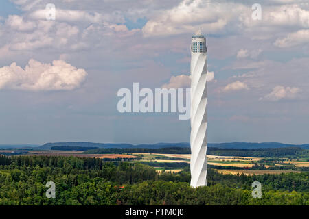 Thyssenkrupp Testturm für Aufzüge mit besucherplattform, Rottweil, Baden Württemberg, Deutschland Stockfoto