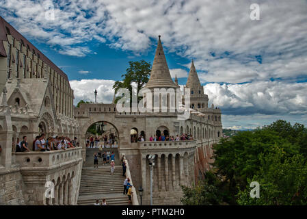 Fischerhochburg in Budapest Stockfoto