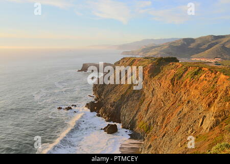 Bezirk Marin Headlands, Küsten, Pazifik Stockfoto