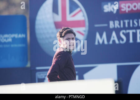 Walton Heath Golf Club, 10. Oktober, 2018. Eine Richtung star Niall Horan am Pro-Am während der SkySports British Masters Golf Meisterschaft gehostet von Justin Rose Quelle: Motofoto/Alamy leben Nachrichten Stockfoto