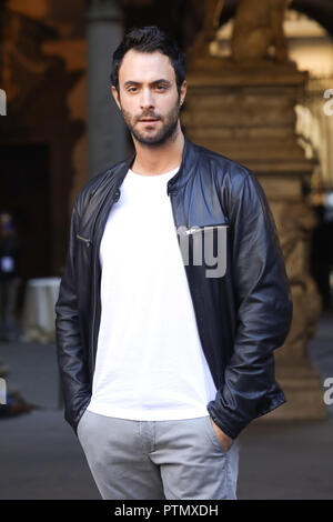 Florenz, Italien. 10 Okt, 2018. Florenz, Palazzo Medici Riccardi, photocall TV-Serie Medici - Die herrlichen '. Im Bild: Alessio Vassallo Credit: Unabhängige Fotoagentur/Alamy leben Nachrichten Stockfoto