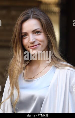 Florenz, Italien. 10 Okt, 2018. Florenz, Palazzo Medici Riccardi, photocall TV-Serie Medici - Die herrlichen '. Im Bild: Aurora Ruffino Credit: Unabhängige Fotoagentur/Alamy leben Nachrichten Stockfoto