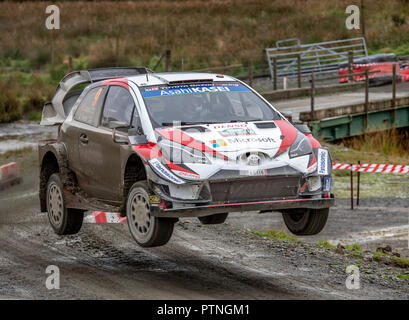 Esapekka Lappi/Janne Ferm, Toyota Corolla WRC, Toyota Gazoo Racing WRT, Wales Rally GB 2018 Stockfoto