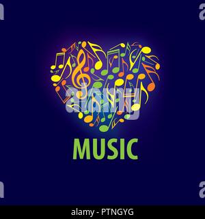 Vektor zeichen Musik. Abbildung: Noten.. Stock Vektor