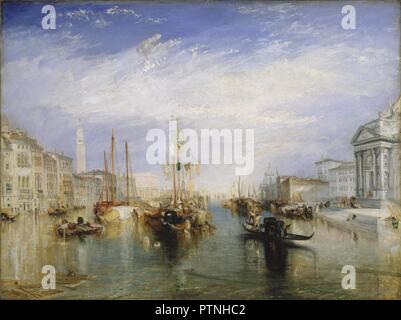 Die Grand Canal - Venedig. Datum/Zeit: Ca. 1835. Malerei. Öl auf Leinwand. Höhe: 91 cm (35,8 in); Breite: 122 cm (48 in). Autor: J. M. W. Turner. William Turner. Stockfoto