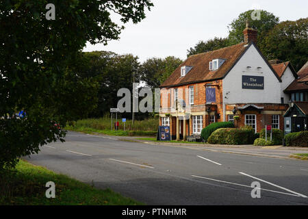 The Wheatsheaf Inn auf der alten London Winchester coaching Straße an der North Waltham Stockfoto