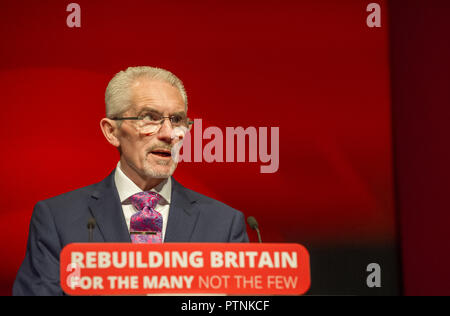 Harry Donaldson Lehrstuhl an der jährlichen Konferenz der Labour Party, 2018. Stockfoto