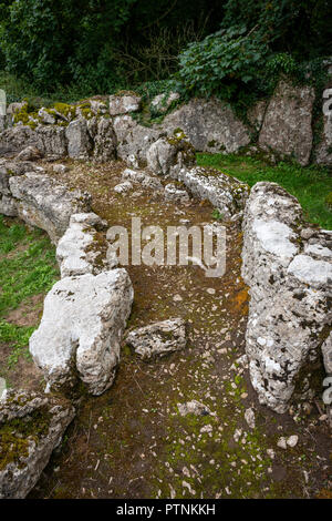 Din Lligwy Eisenzeit Siedlung auf Anglesey, Wales, Großbritannien Stockfoto