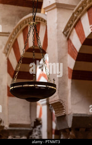 Innenraum der Moschee - Kathedrale von Córdoba. Juni, 2018. Andalusien, Spanien Stockfoto