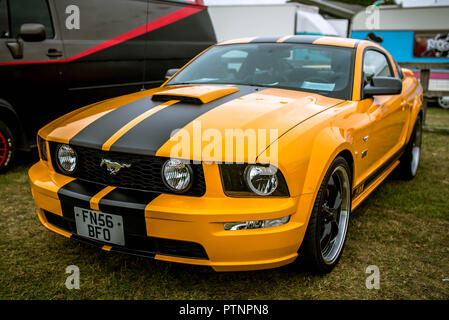 Ford Mustang an stonham Scheunen American Car Show 2018 Stockfoto