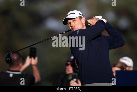 Justin Rose während der britische Meister - morgens an der Walton Heath Golf Club, Surrey. Stockfoto