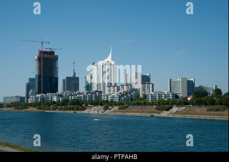 Wien, Donaucity, Tenebra DC-Tower Stockfoto