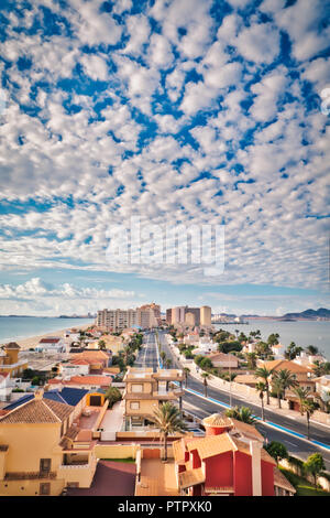 Panoramablick von Manga del Mar Menor, Murcia, Spanien Stockfoto