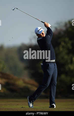 Justin Rose während der britische Meister - morgens an der Walton Heath Golf Club, Surrey Stockfoto