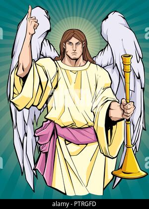 Erzengel Gabriel Symbol Stock Vektor