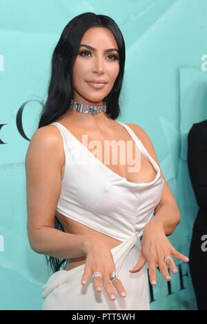 NEW YORK, NY - 09 Oktober: Kim Kardashian West besucht die Tiffany 2018 & Co. Blue Book Gala, die am 9. Oktober 2018 in New York City.Credit John Palmer/MediaPunch Stockfoto