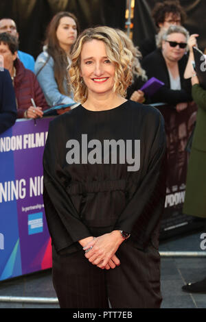 London, Großbritannien. 10. Oktober, 2018. Tricia Tuttle, Witwen - Europäische Premiere, BFI London Film Festival Opening Night Gala, Leicester Square, London, UK, 10. Oktober 2018, Foto von Richard Goldschmidt Credit: Rich Gold/Alamy leben Nachrichten Stockfoto