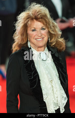 London, Großbritannien. 10. Oktober 2018. Lynda La Plante nimmt an den europäischen Film Premiere von "Witwen" im Cineworld, Leicester Square während der 62 BFI London Film Festival Opening Night Gala. Credit: Wiktor Szymanowicz/Alamy leben Nachrichten Stockfoto