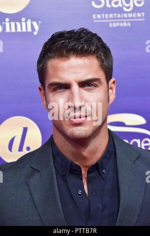 Maxi Iglesias Madrid, 10 de Mayo de 2018. Premier del Musikalische Anastasia. Photocall von Premiere Musical "Anastasia" in Madrid am Mittwoch, den 10. Oktober 2018 Stockfoto