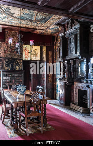 17. und 18. jahrhundert Aubusson Tappesserin Linie Wände in Hauteville House Stockfoto