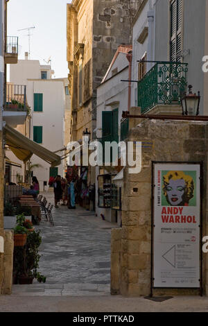 Über Immacolata, in der Altstadt von Otranto, Apulien, Italien Stockfoto