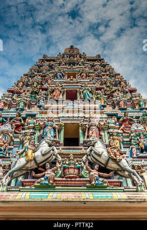 Sri Mahamariamman Tempel, Kuala Lumpur, Malaysia Stockfoto