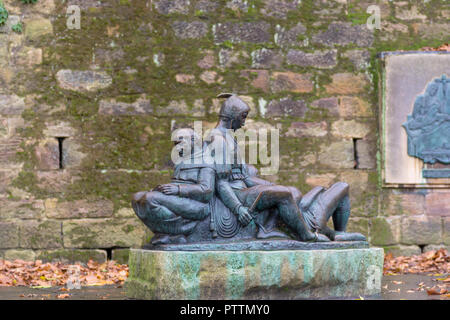 Robin Hood Statuen Nottingham Stockfoto