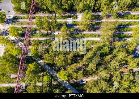 Weltkulturerbe Zeche Zollverein in Essen Zeche Zollverein Park, ehemaliger Bahnstrecke Boulevard, Deutschland Stockfoto