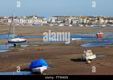 Die teign Mündung bei Ebbe Stockfoto