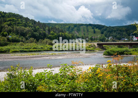 Matapedia natürliche Landschaft der Halbinsel Gaspé Quebec Kanada Stockfoto