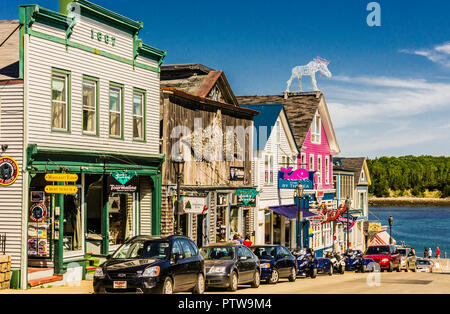 Main Street Bar Harbor, Maine, USA Stockfoto