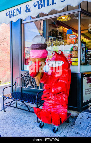 Ben & Bill's Main Street Bar Harbor, Maine, USA Stockfoto