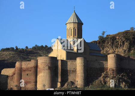 Georgien, Tiflis, Festung Narikala, St. Nicholas Kirche, Stockfoto