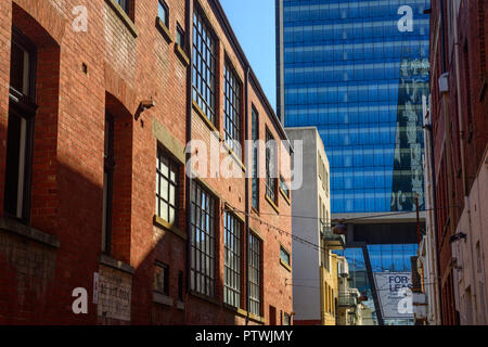 Rote Ziegelwände, an der Prince Street, Perth, Western Australia Stockfoto