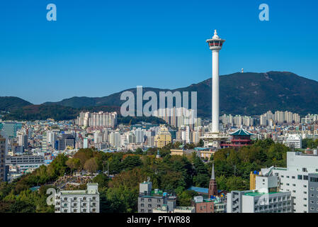 Skyline der Stadt Busan in Südkorea Stockfoto