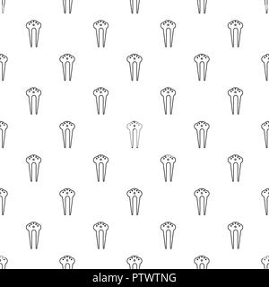 Haar fix-clip Muster nahtlose Vektor Stock Vektor