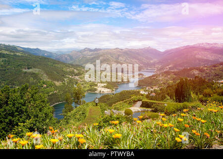 Wunderschöne Landschaft an Peneda Geres, Nordportugal Stockfoto