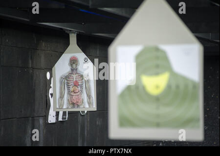 Die meisten Taktyczna modulowa Strzelnica (Modular Schießstand Die meisten) in Gdynia, Polen. 5.Oktober 2018 © wojciech Strozyk/Alamy Stock Foto Stockfoto