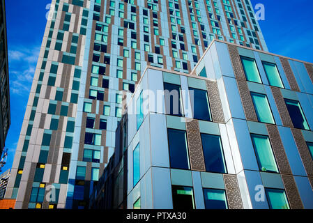 London moderne Architektur, Spitalfields, East London. Okt 2018 Stockfoto