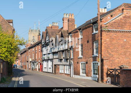 Fachwerkhaus in der High Street, Bad Salzungen, Worcestershire, Großbritannien Stockfoto