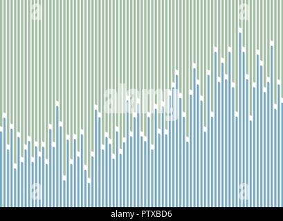 Zusammenfassung von Stripe line grün und blau Muster Hintergrund, Vector EPS 10. Stock Vektor
